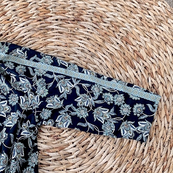 J Jill Floral Print Trimmed Knit Dress - Picture 10 of 14